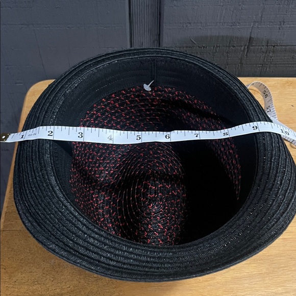 Stylish Black and Red Men's Fedora - Picture 5 of 7